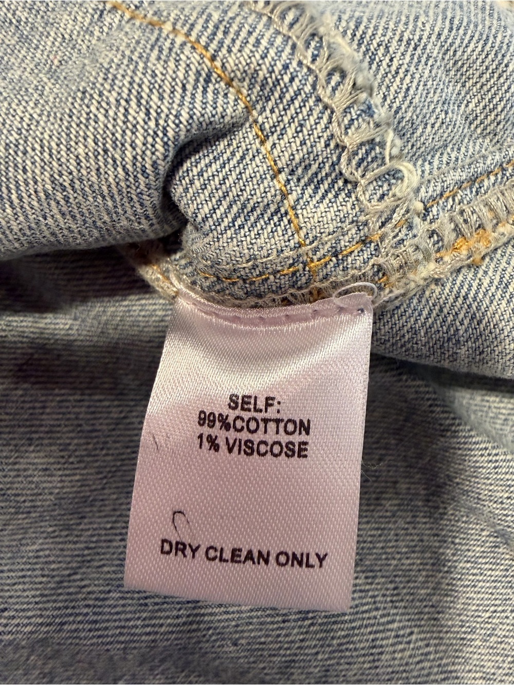 Veveret Denim Jean Shacket Jacket Size Medium Medium Wash Distressed Button Down - Picture 15 of 15